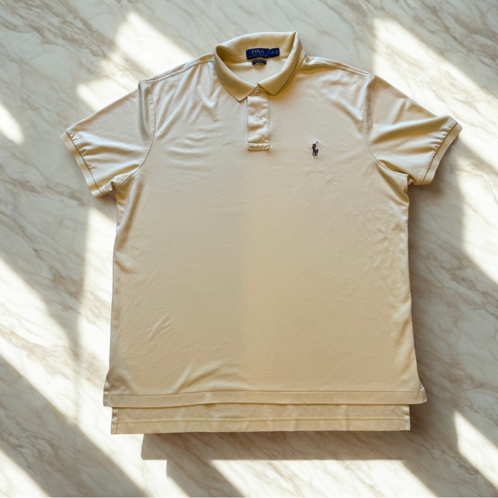 Ralph Lauren – 100% Pima Cotton - Soft Touch Polo – Men’s XL - Yellow